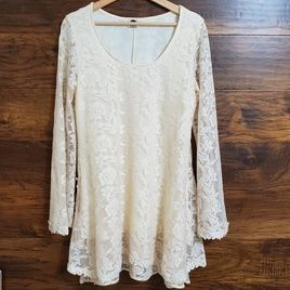 Ivory lace dress